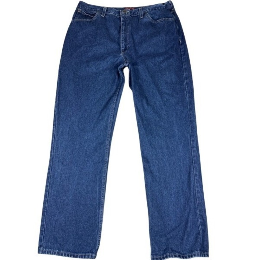 Ely Cattleman Jeans Mens 40x32 Blue Western Straight Leg Made in USA Denim Pants